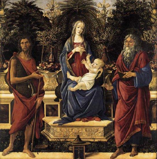 Sandro Botticelli The Virgin and Child Enthroned France oil painting art